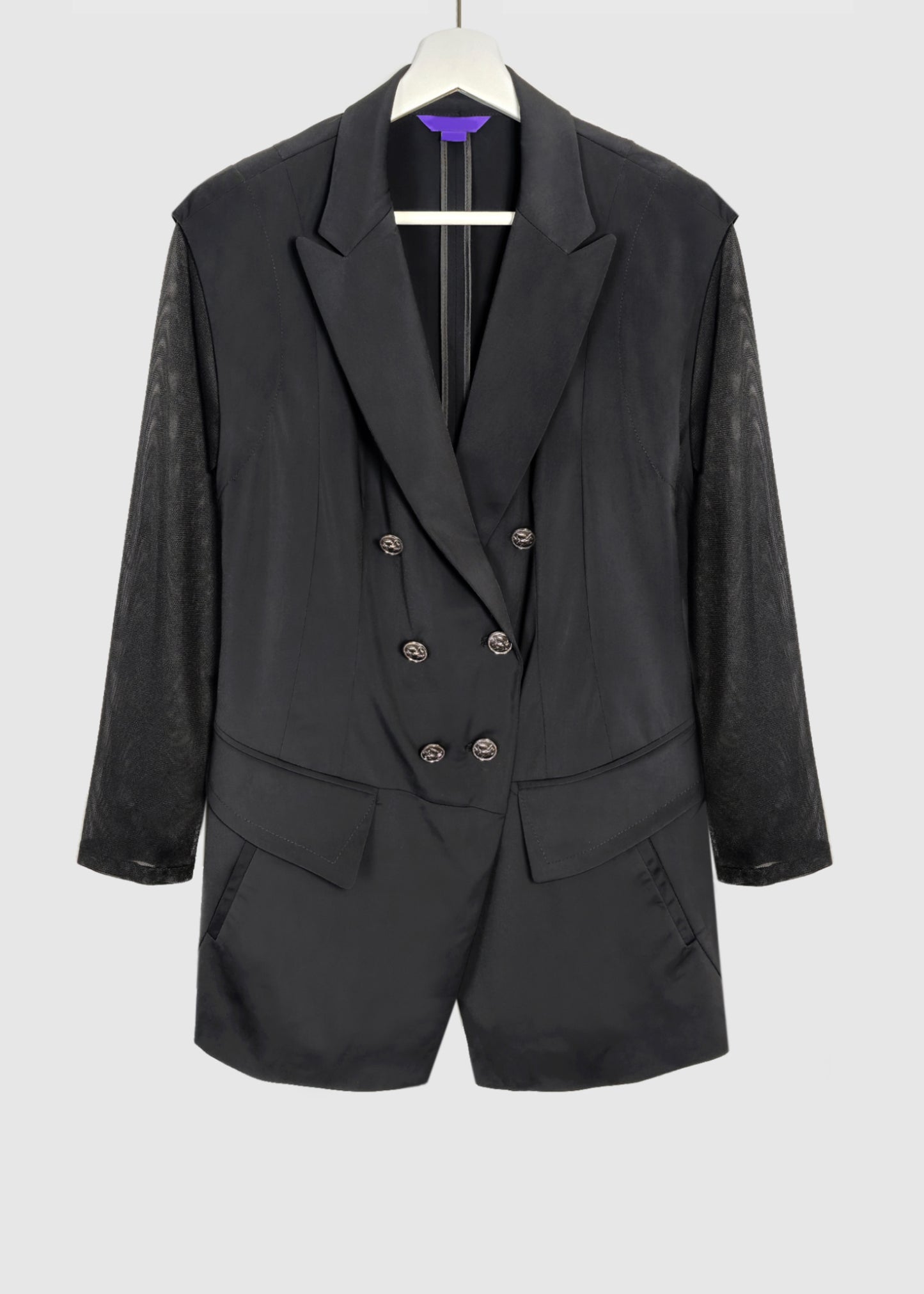 ALIX Mesh Sleeve Blazer