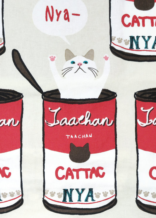 CANNED SOUP White Cat Tote