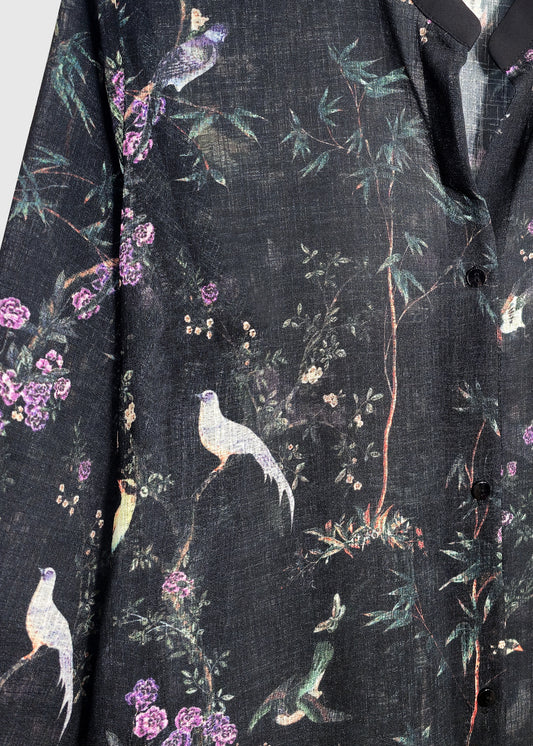 PROVENCE Linen Long Cardigan