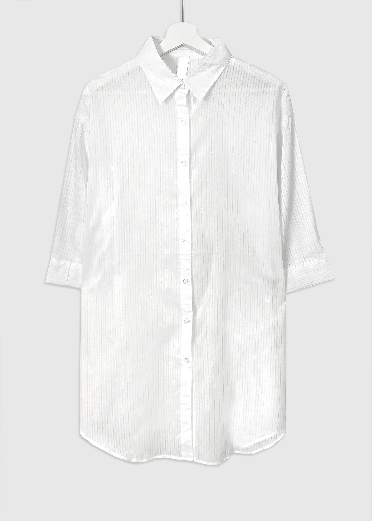 SEOUL Glitter Striped Shirt Dress