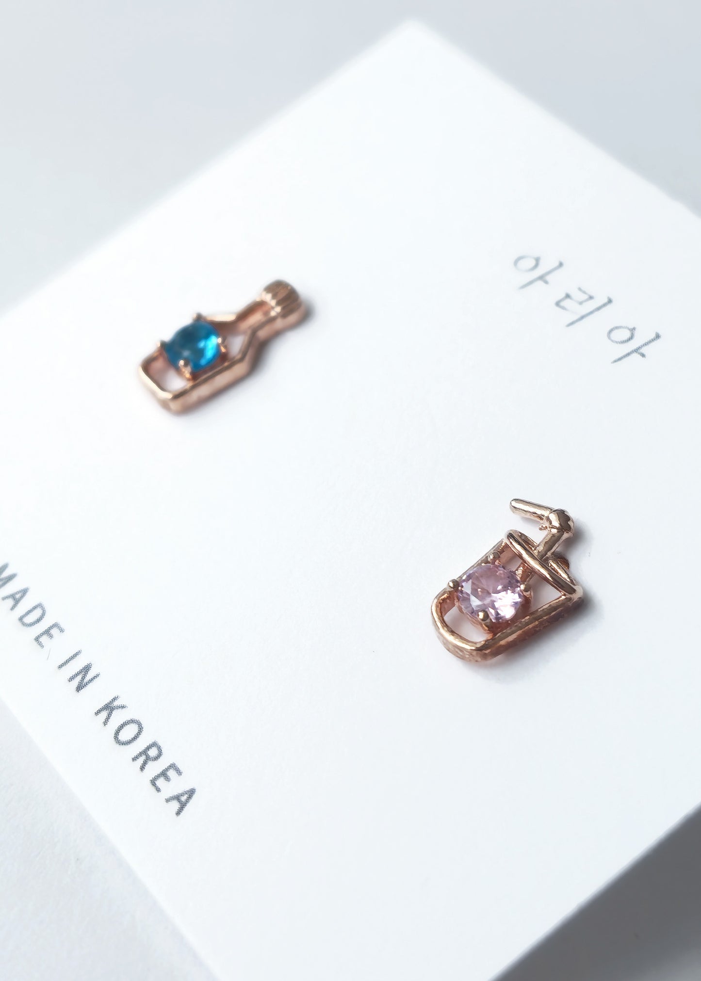 CUP & BOTTLE Mini Stud Earrings