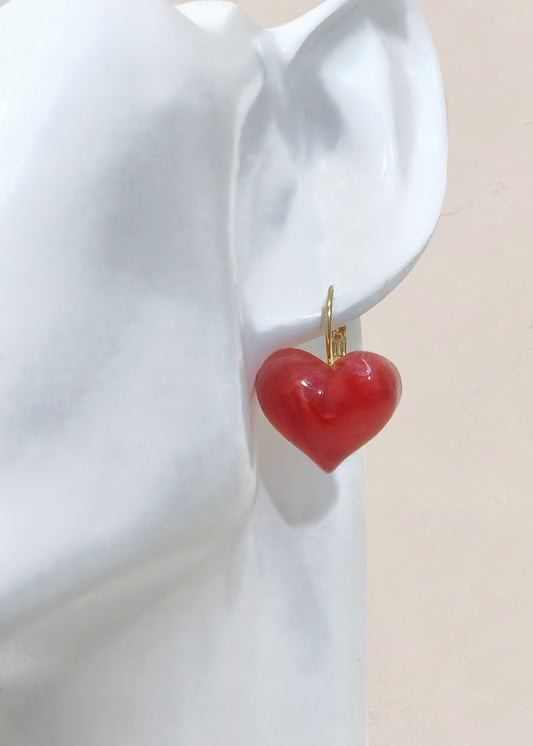HEART Leverback Earrings
