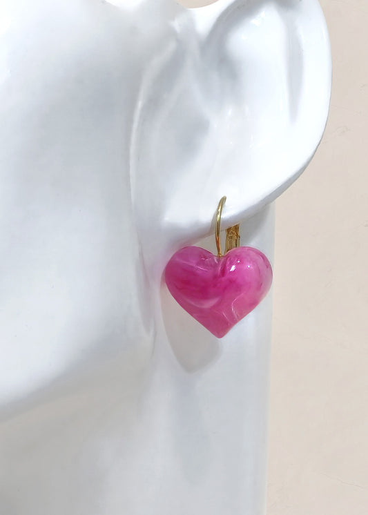 HEART Leverback Earrings