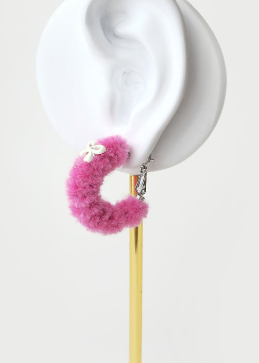 FLUFFY HOOP Earrings
