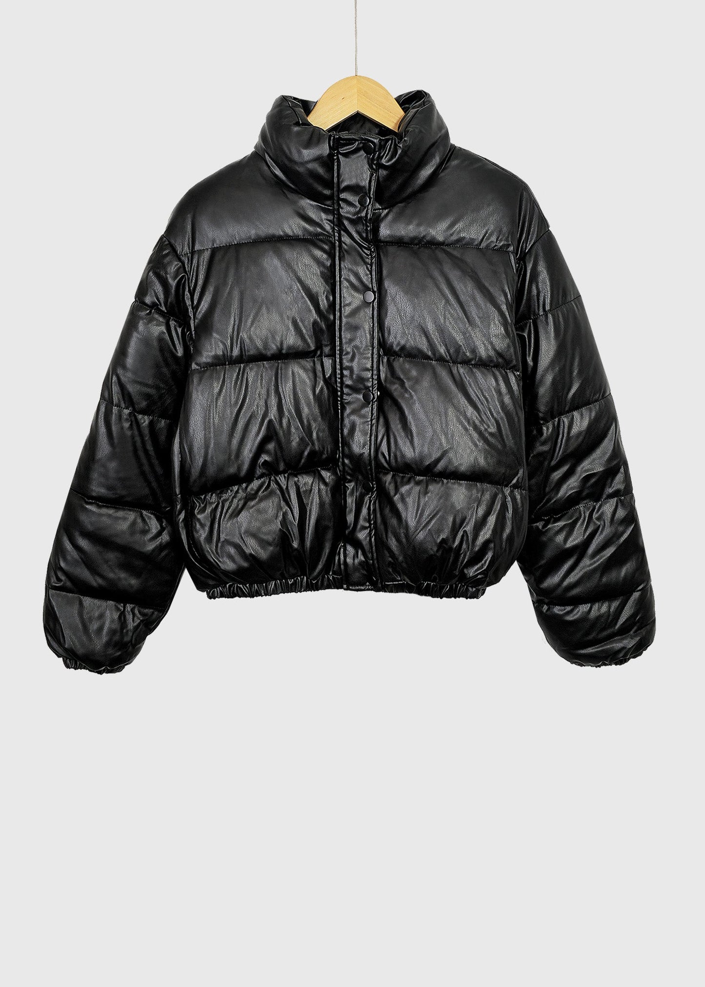 WILL Vegan Leather Puffer Jacket