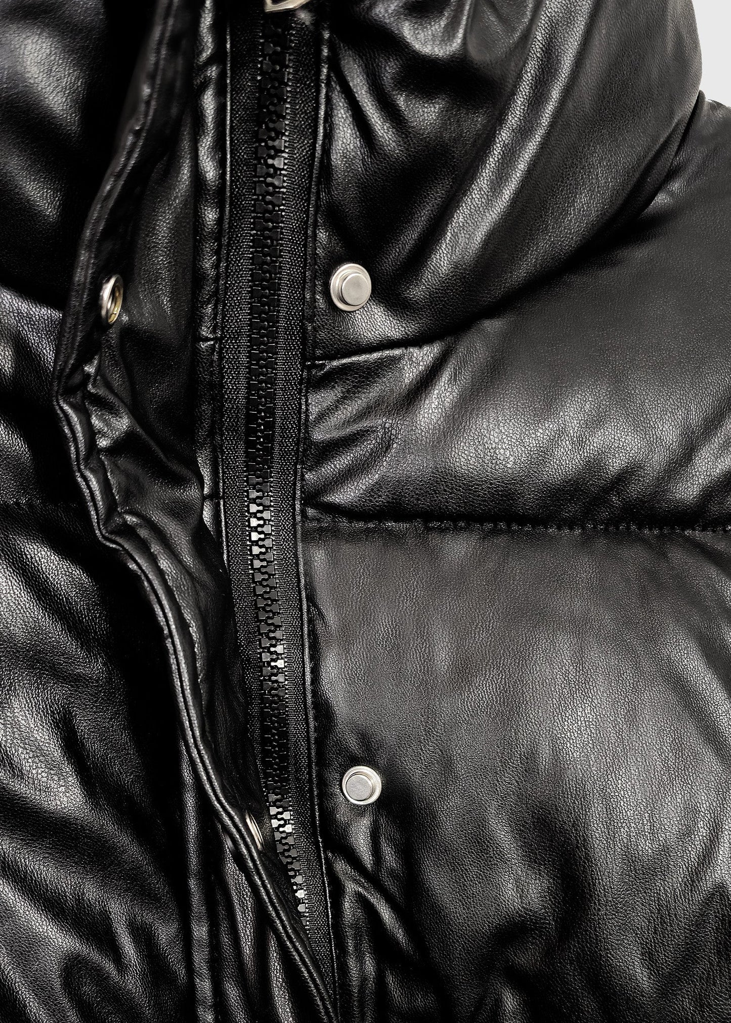 WILL Vegan Leather Puffer Jacket