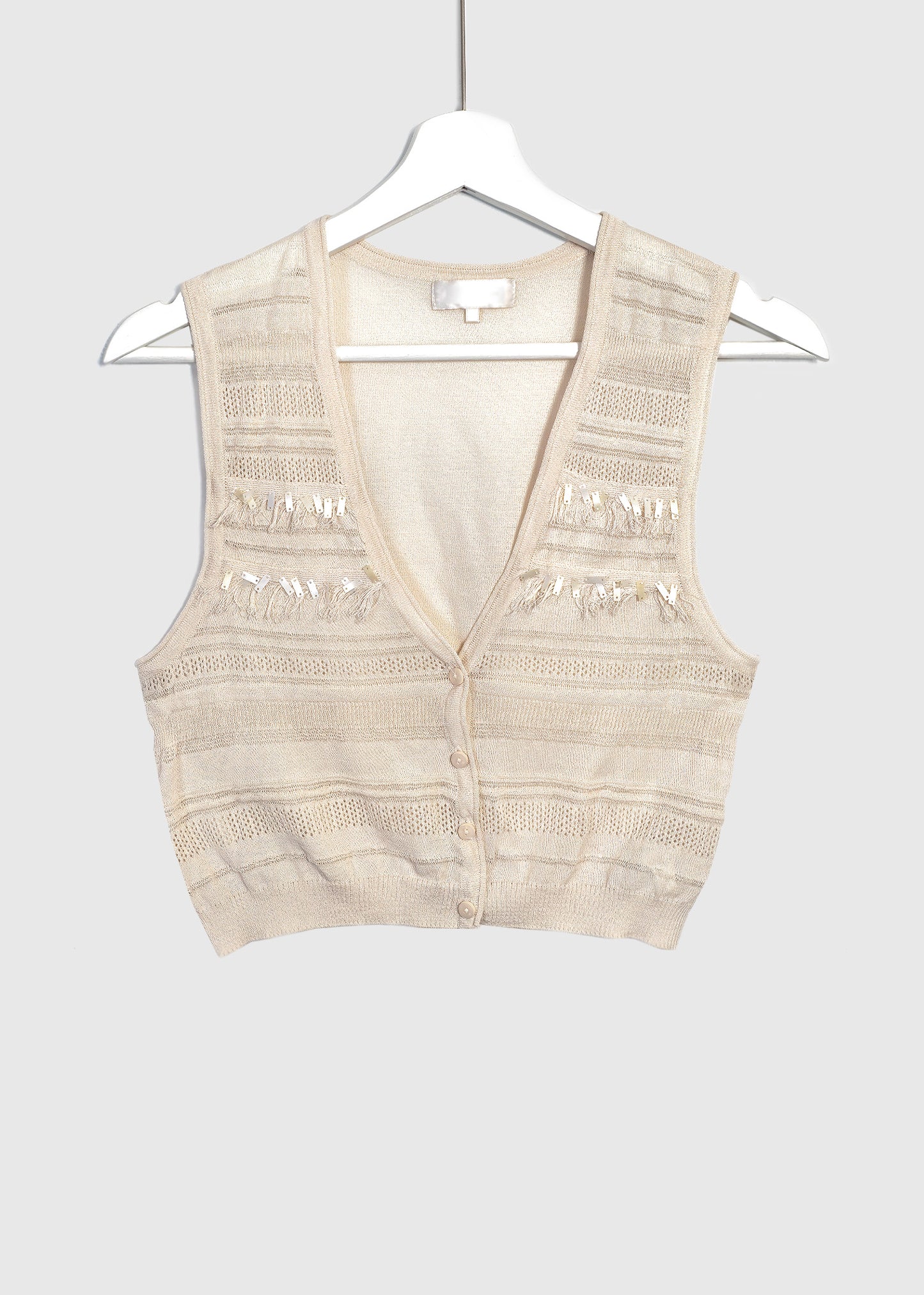 VINO Knitted Button Front Vest