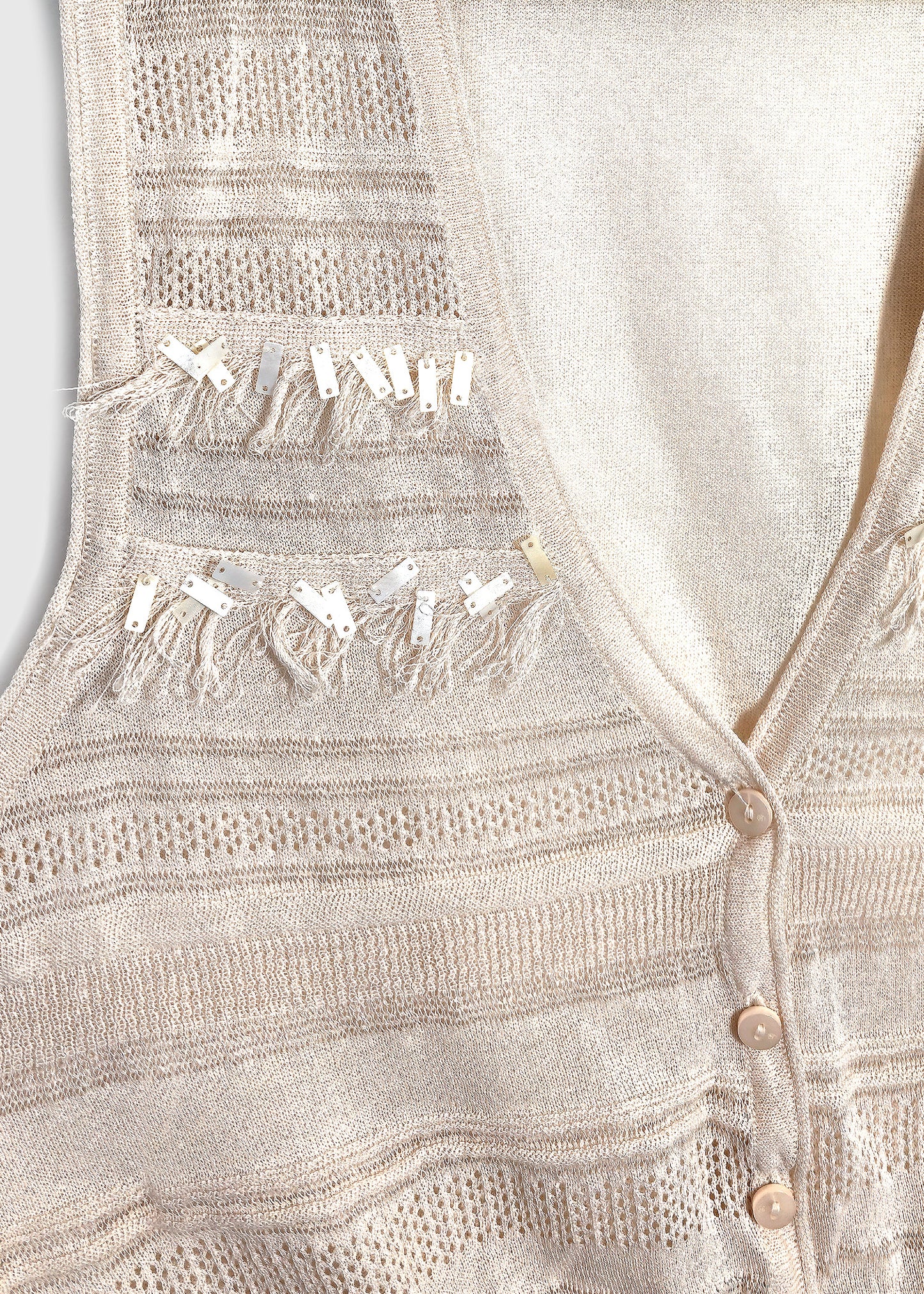 VINO Knitted Button Front Vest