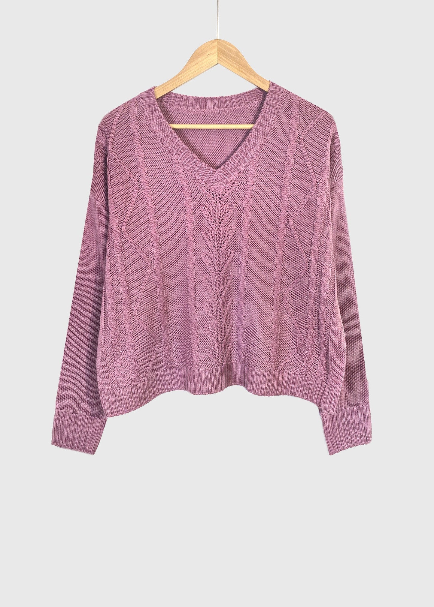 DIANTHUS Cable Knit Sweater