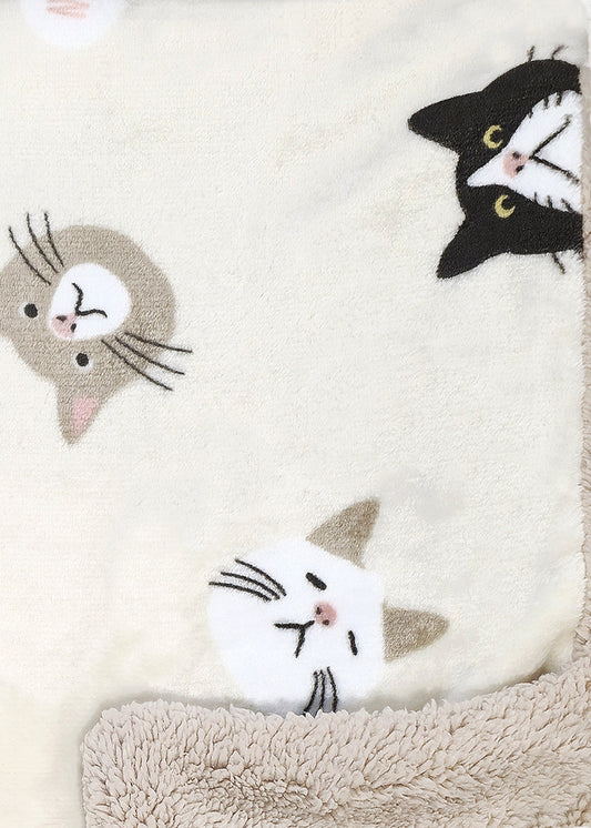 CAT FRIENDS Micro Flannel Blanket