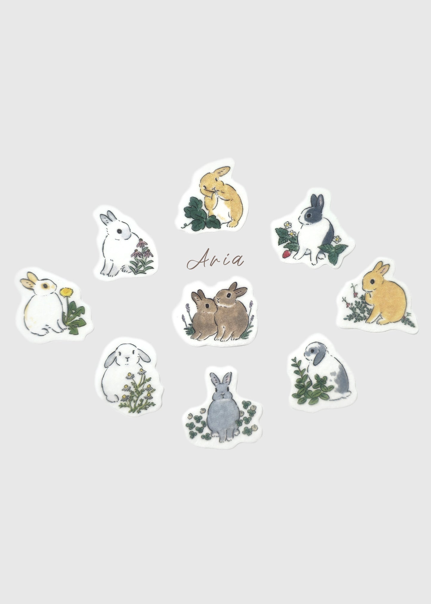 BUNNY Flake Stickers