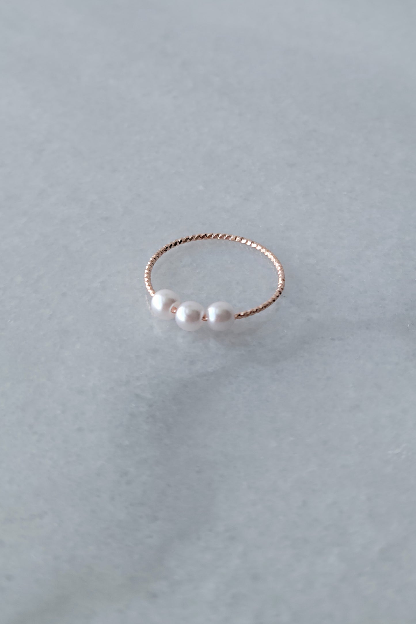 Triple Pearl Ring
