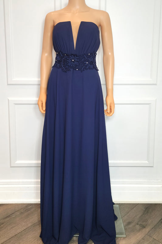 Floral Lace Belt Gown