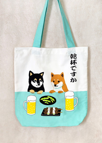 CHEERS Shiba Inu Shoulder Tote