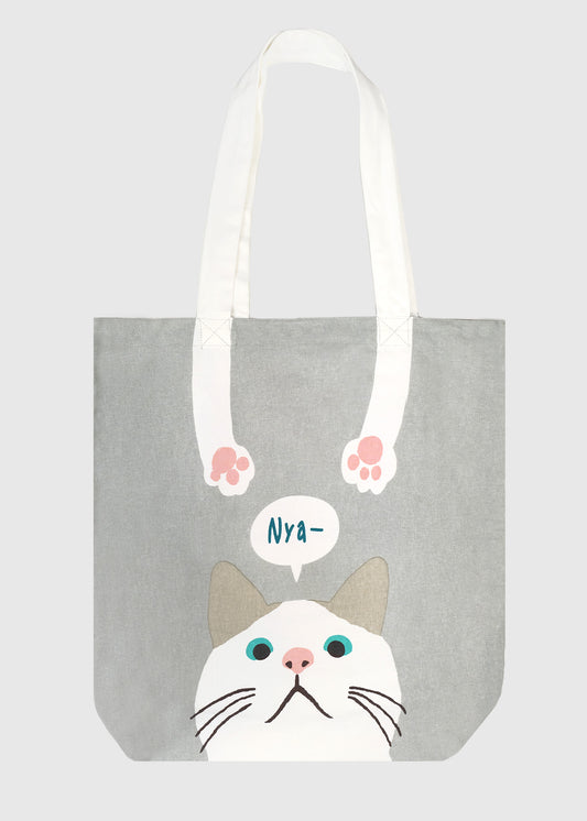 NYA White Cat Tote