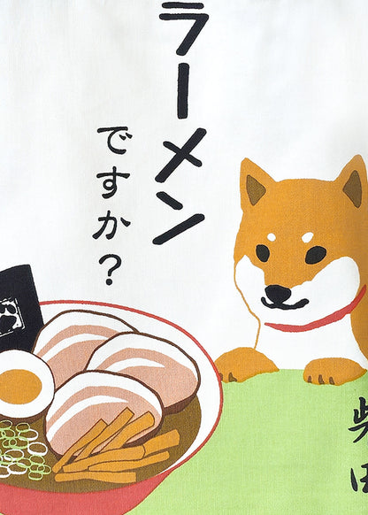 RAMEN Shiba Inu Shoulder Tote