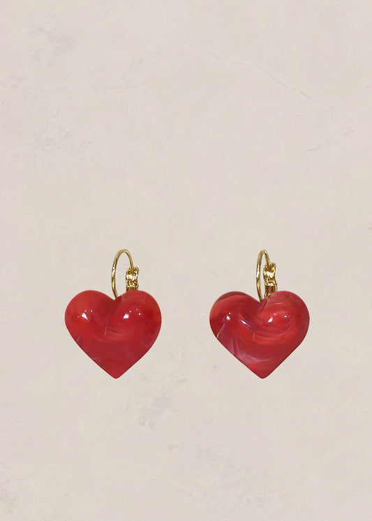 HEART Leverback Earrings