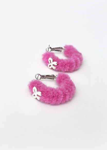 FLUFFY HOOP Earrings