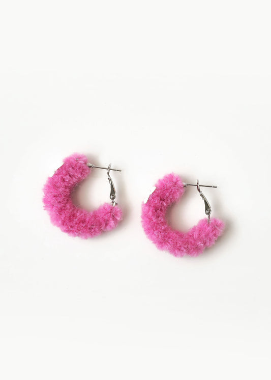 FLUFFY HOOP Earrings