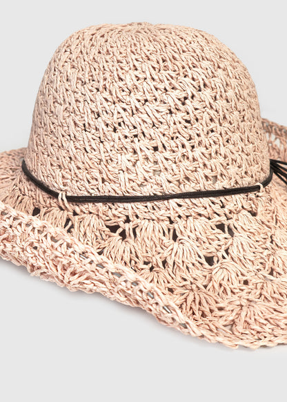 Wired Crochet Straw Hat