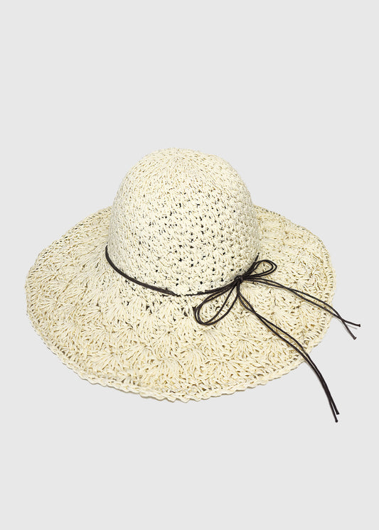 Wired Crochet Straw Hat