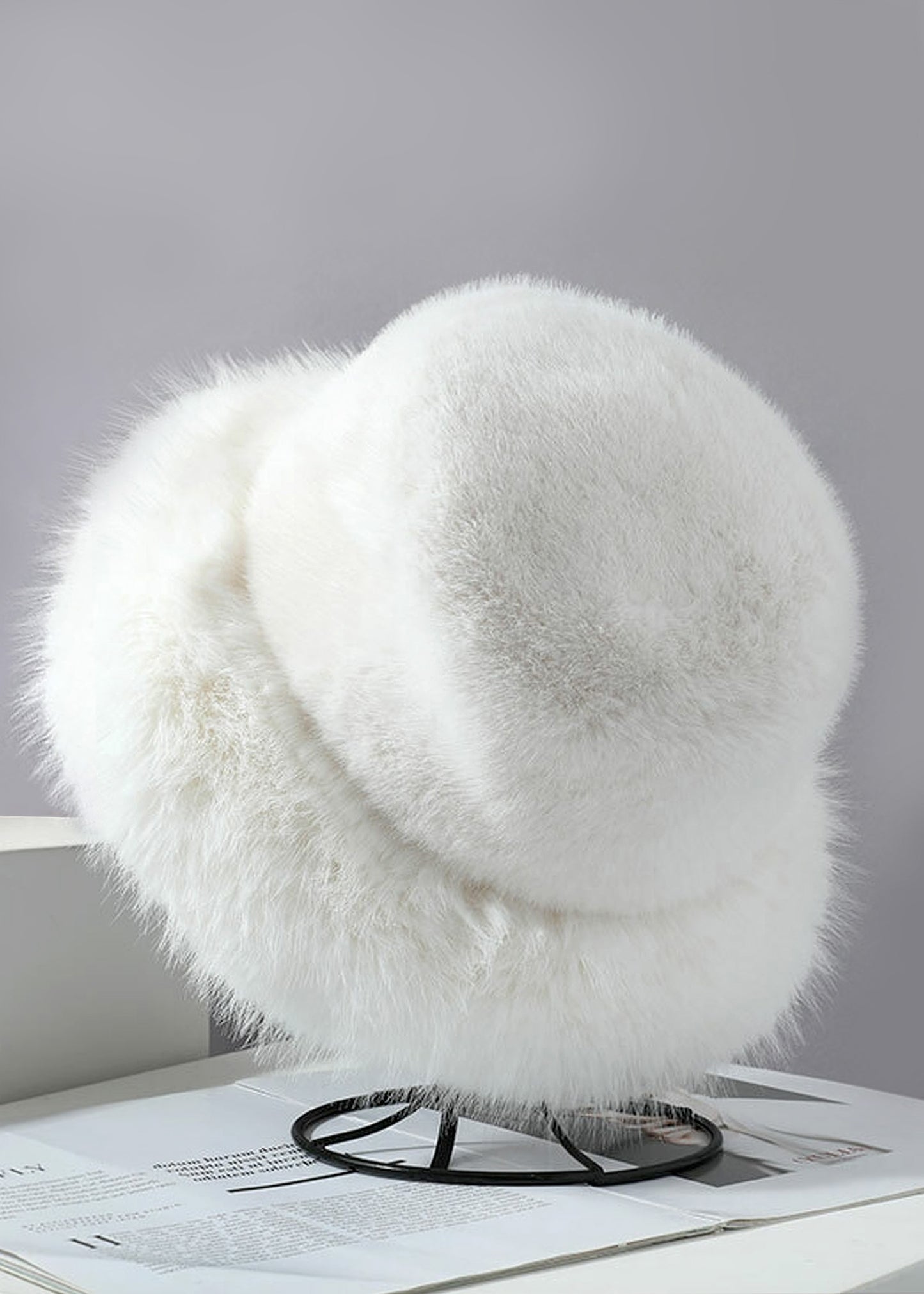 ELSA Soft Vegan Fur Bucket Hat