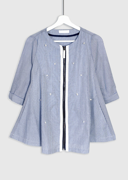 ETOILE Zip Front Flare Jacket