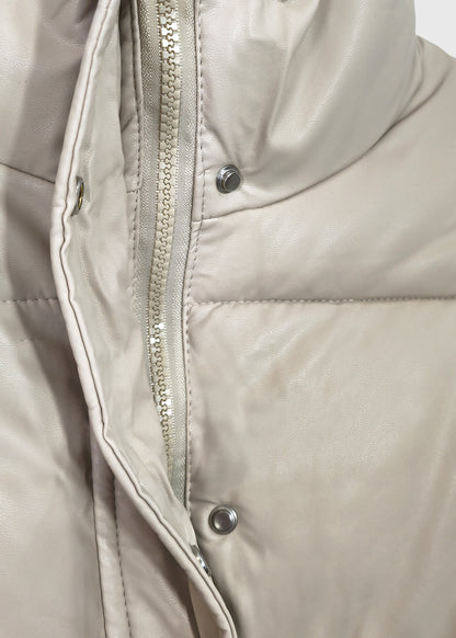 WILL Vegan Leather Puffer Jacket