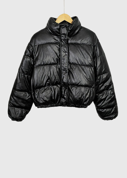 WILL Vegan Leather Puffer Jacket