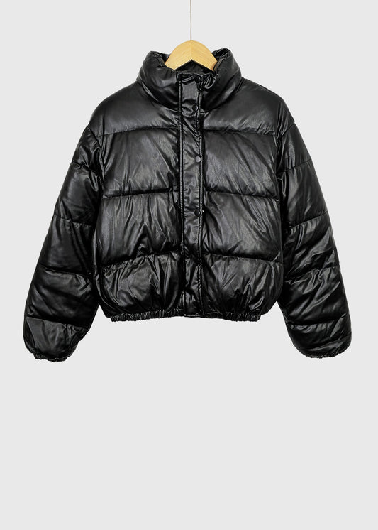 WILL Vegan Leather Puffer Jacket