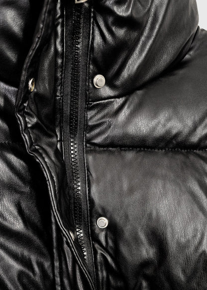 WILL Vegan Leather Puffer Jacket
