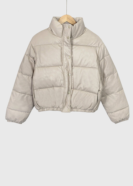 WILL Vegan Leather Puffer Jacket