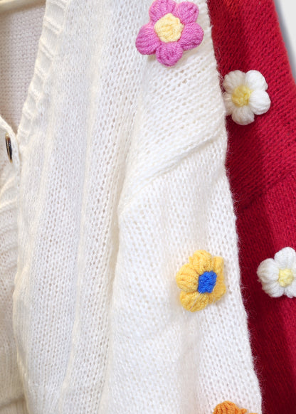 SOO Flower Crochet Cardigan