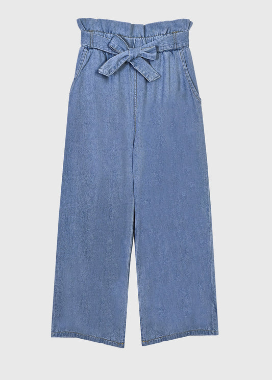 ZURI Belted Wide Leg Jeans