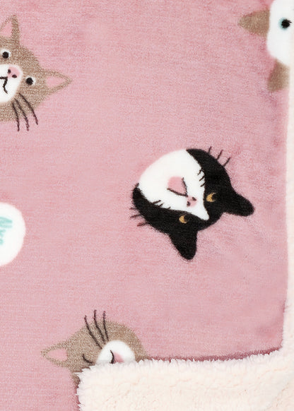 CAT FRIENDS Micro Flannel Blanket