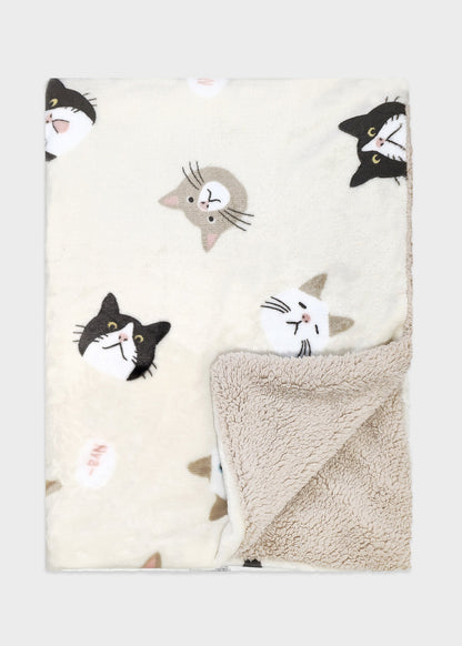 CAT FRIENDS Micro Flannel Blanket