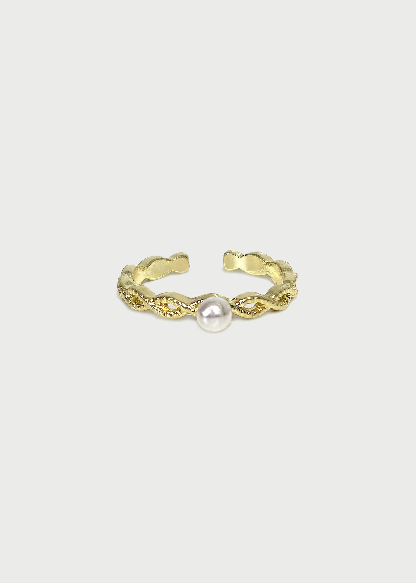 Braided Pearl Ring