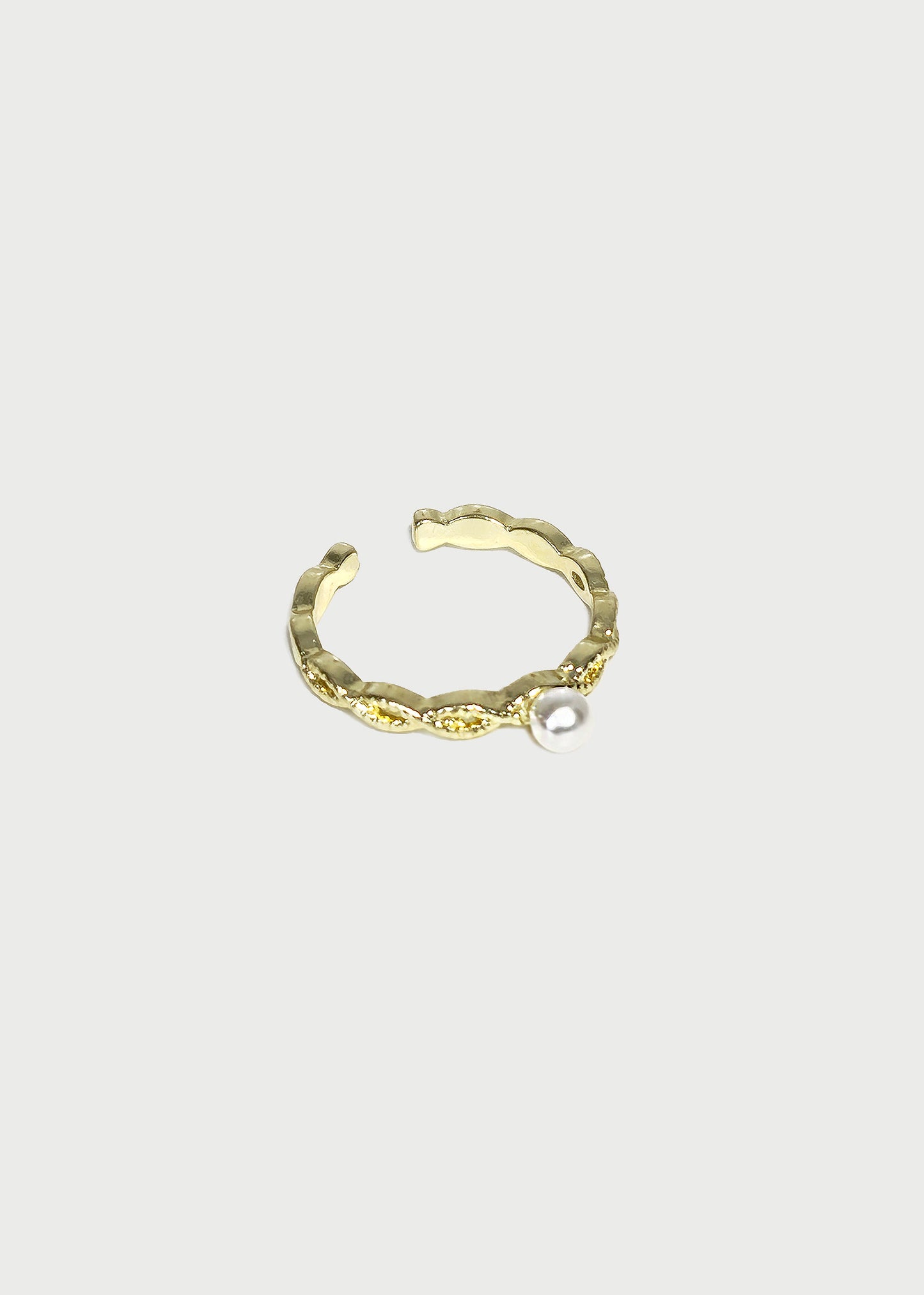 Braided Pearl Ring