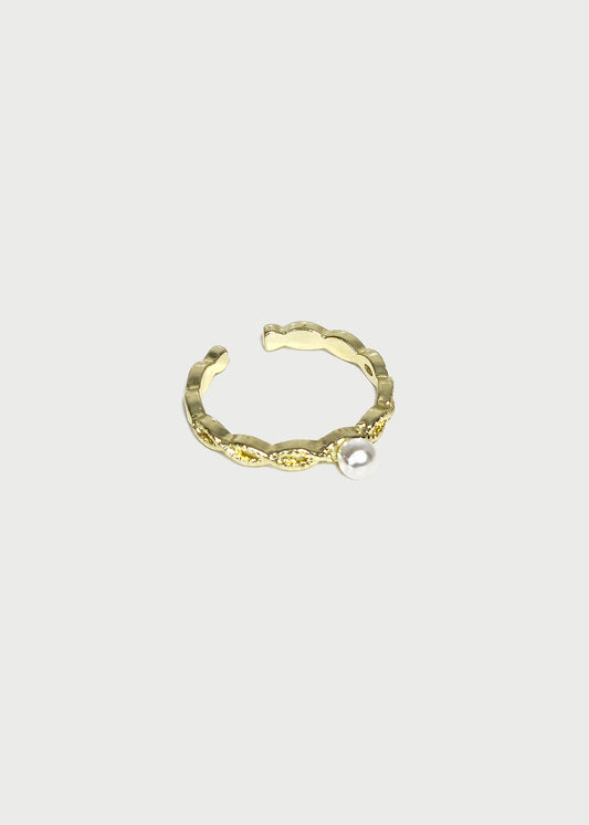 Braided Pearl Ring