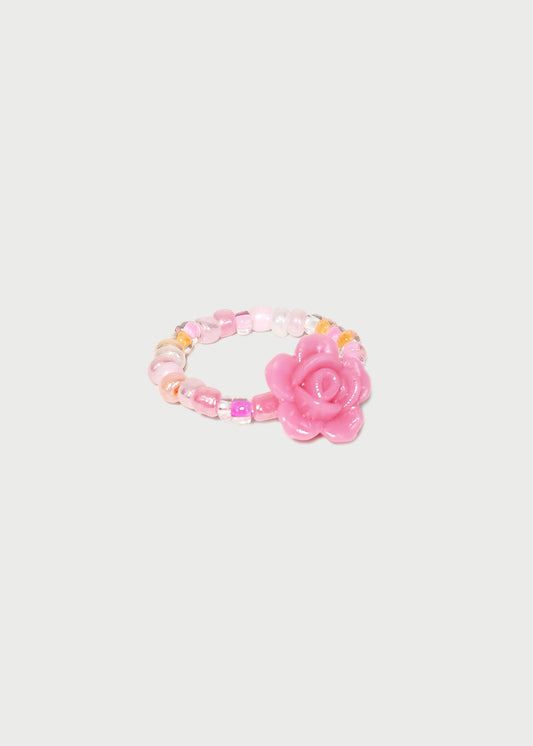 Handmade Beaded Rose Ring