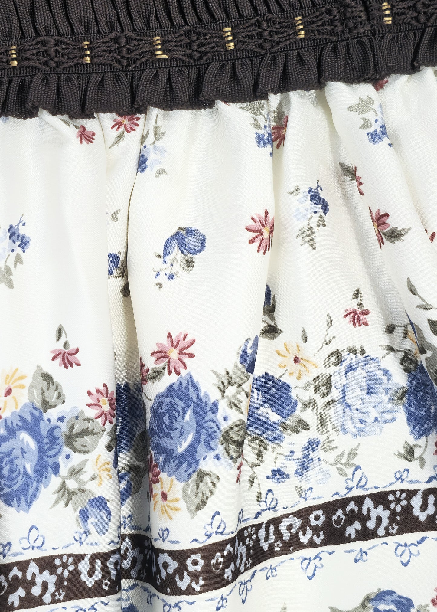 BLISS Silk Blend Floral Mini Skirt
