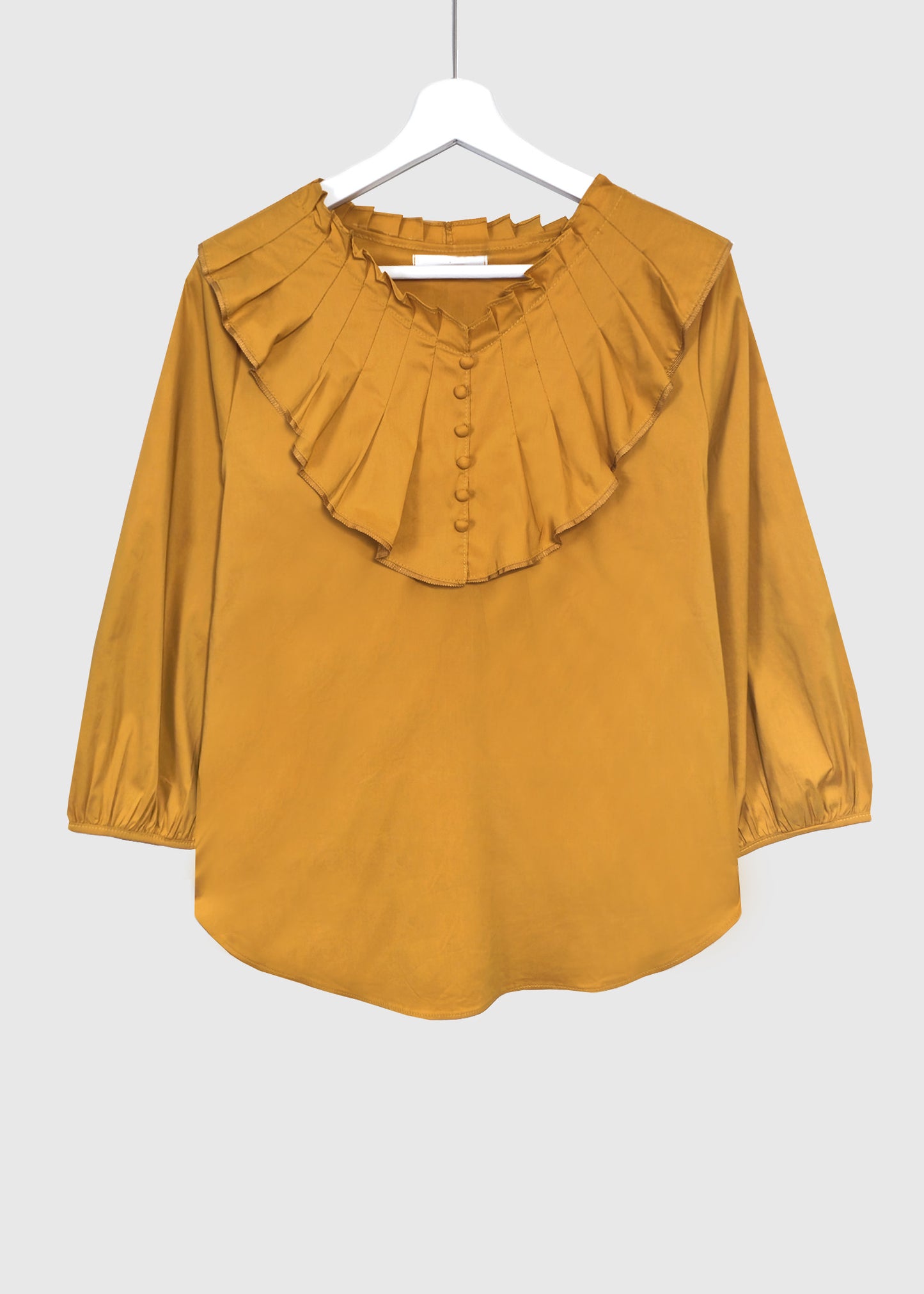 AUDREY Pleated Collar Top
