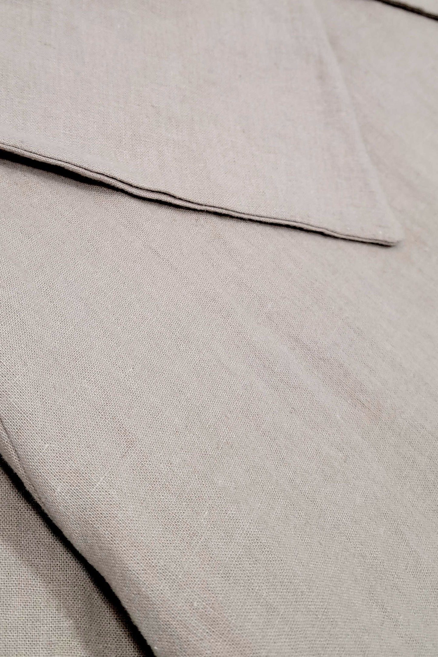 Wide Quaker Collar Linen Dress