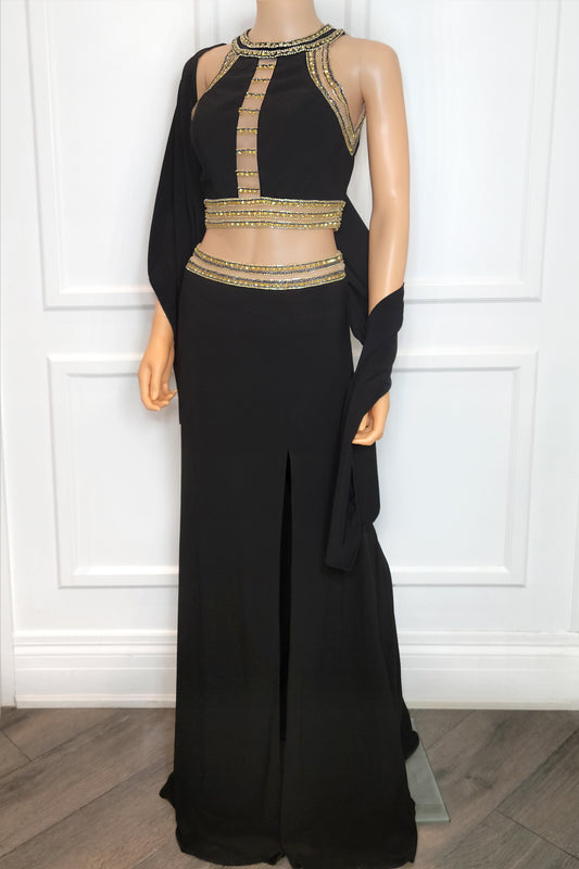 Robe 2 pièces perlée