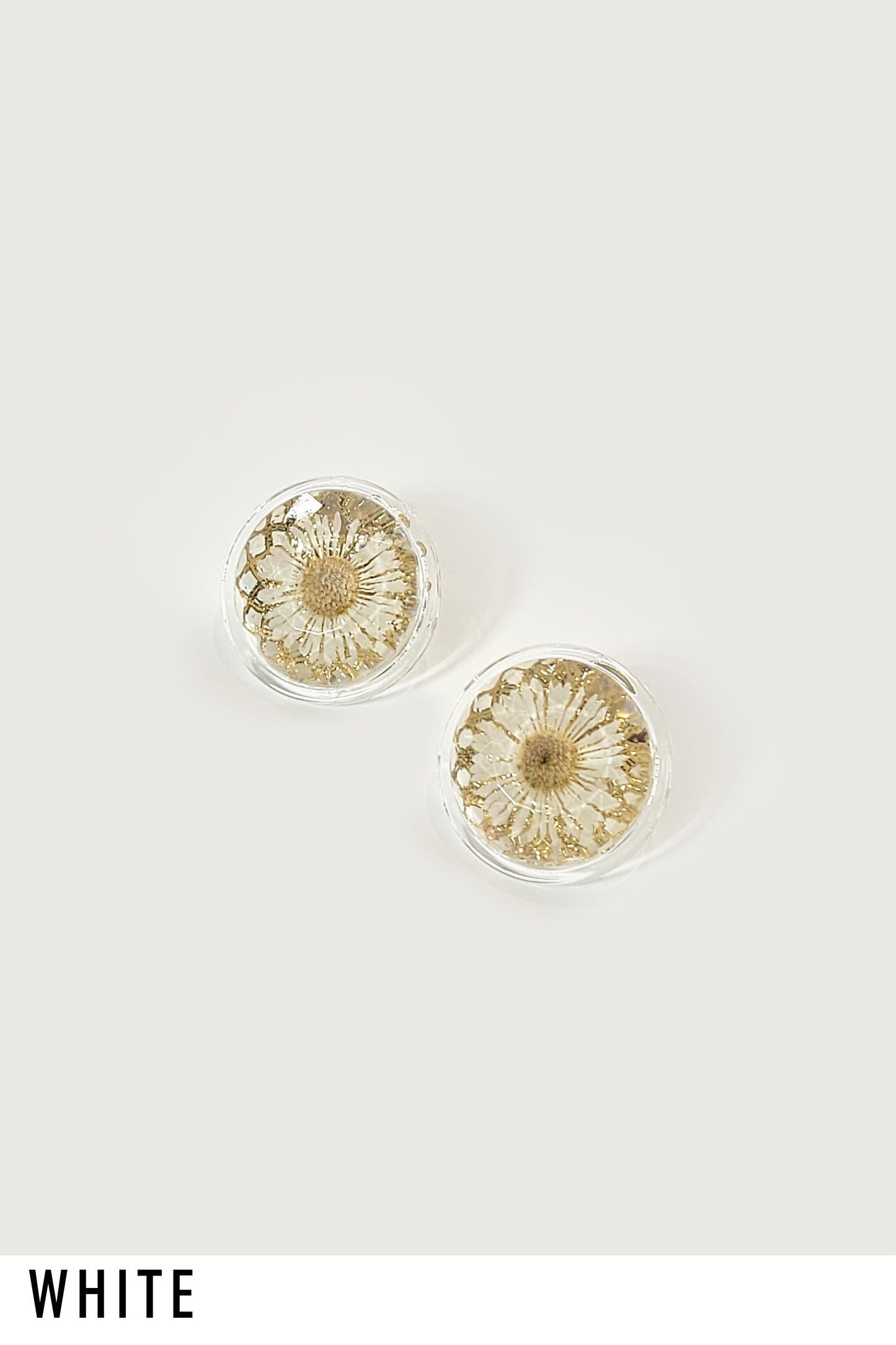 Dried Flower Resin Earrings