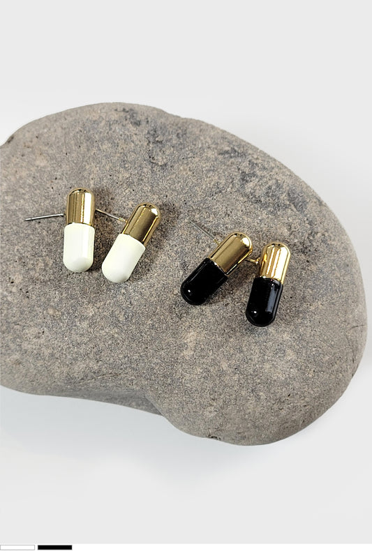 Pill Stud Earrings
