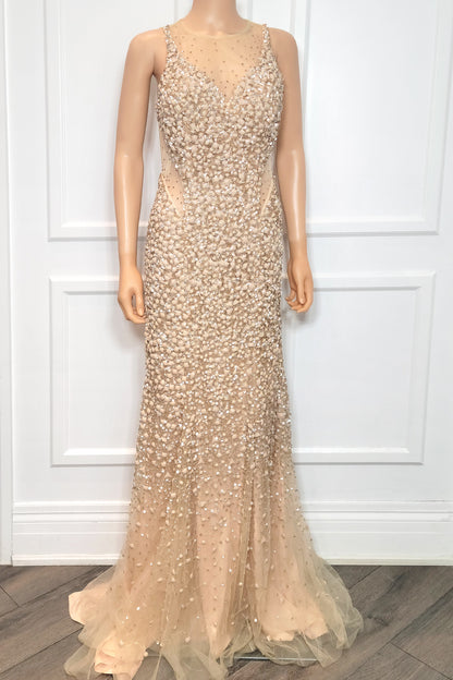 Luxury Hand Beaded Mermaid Gown