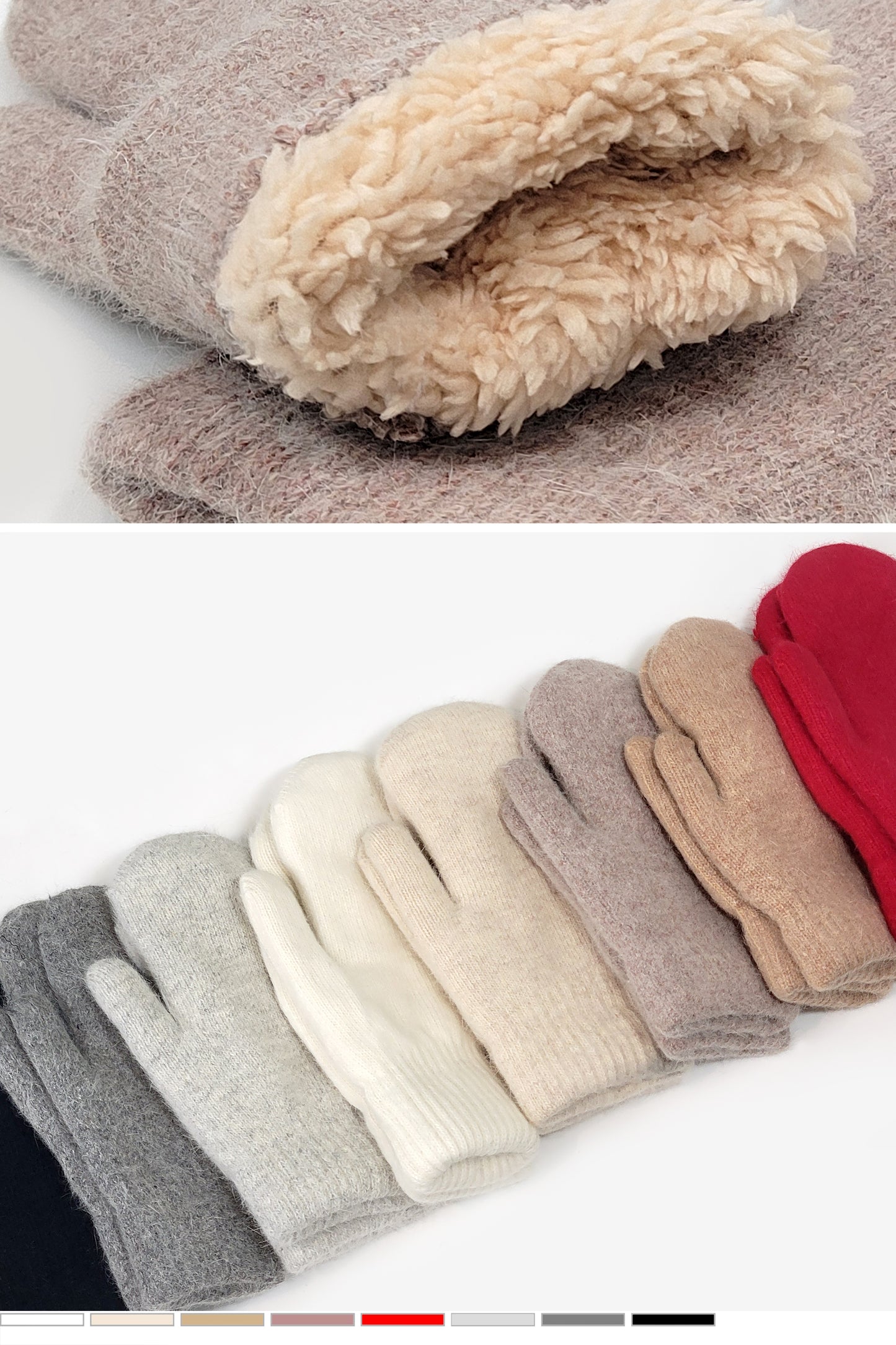 Ultra Warm Angora Mittens