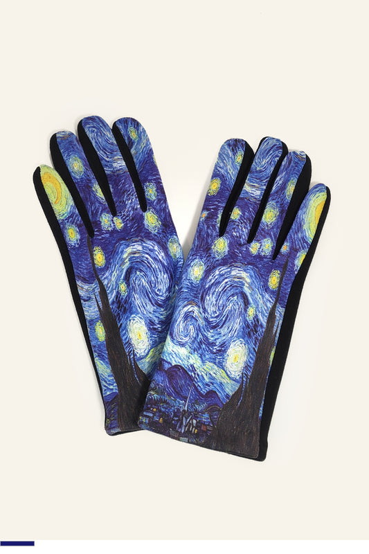 Texting Touch Screen Gloves - The Starry Night