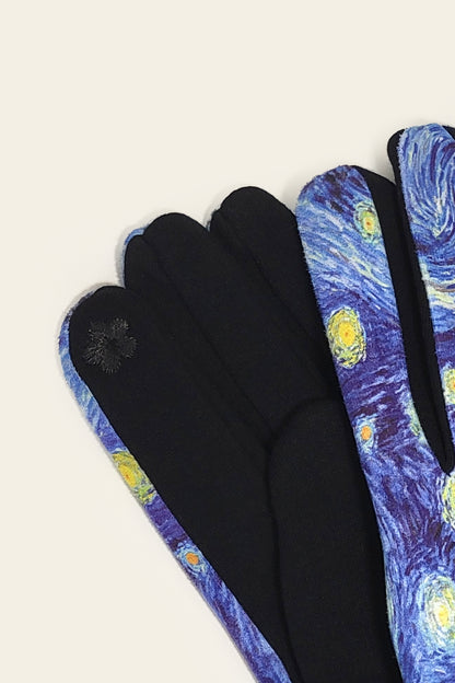 Gants pour écran tactile SMS - La nuit étoilée